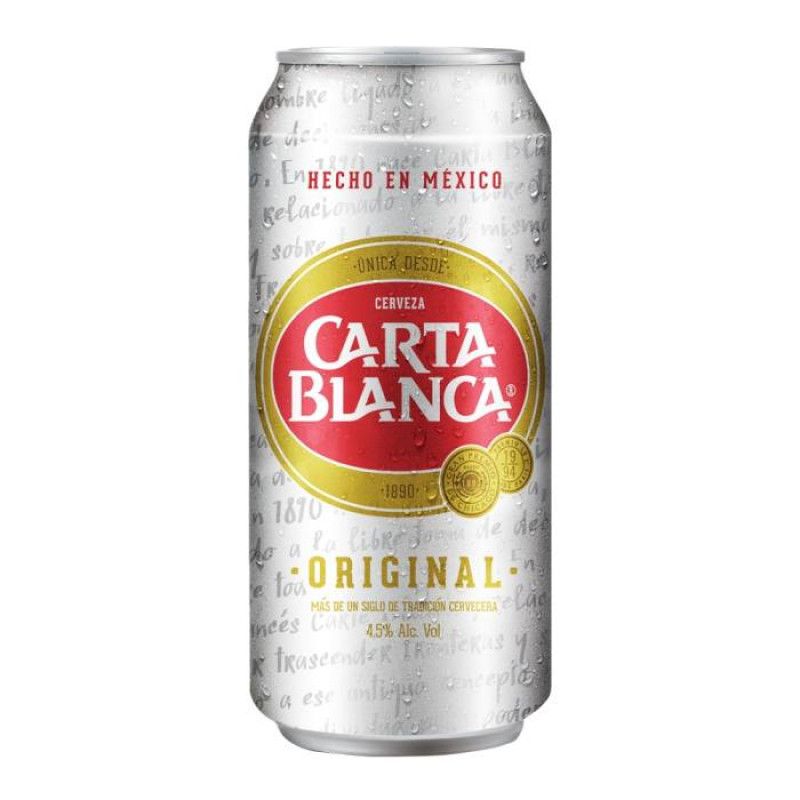 CERVEZA CARTA BLANCA LATON 473 ML