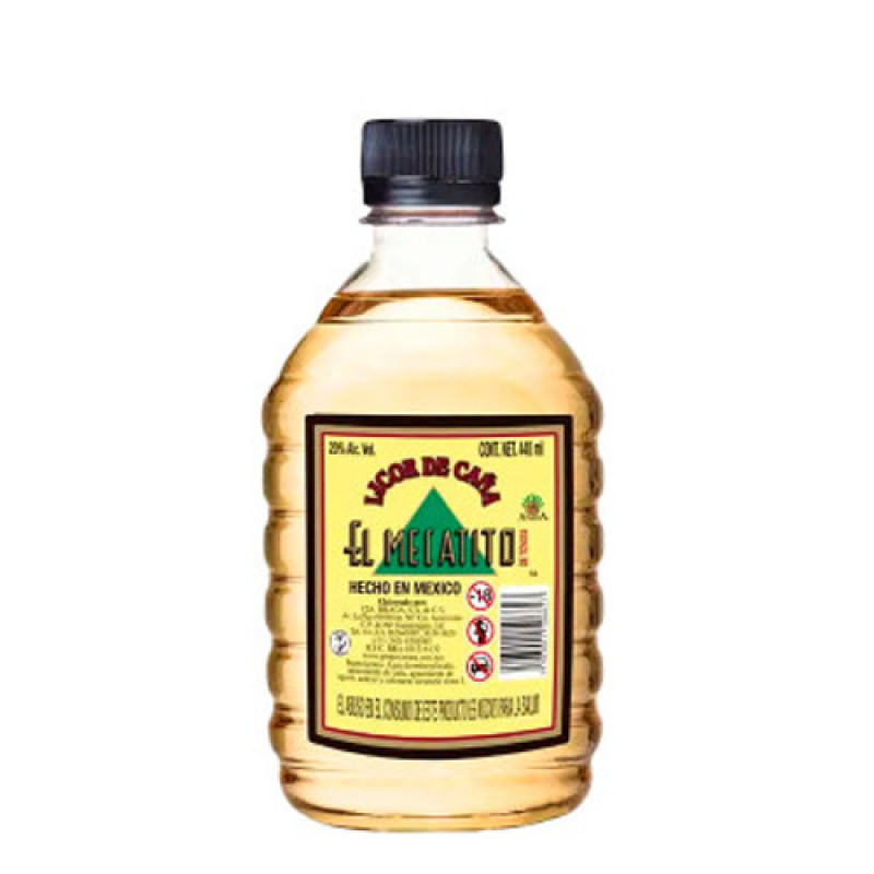 DESTILADO EL MECATITO AMBAR DE CAÑA 440 ML