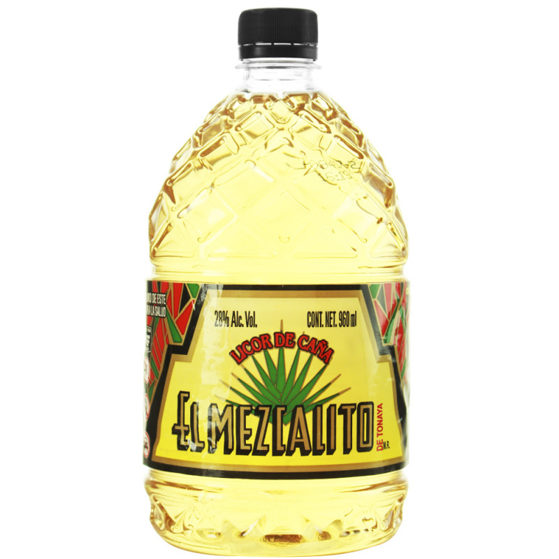 DESTILADO EL MEZCALITO AMBAR DE CAÑA 960 ML