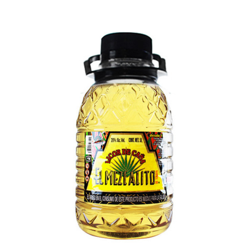 DESTILADO EL MEZCALITO AMBAR DE CAÑA  440 ML