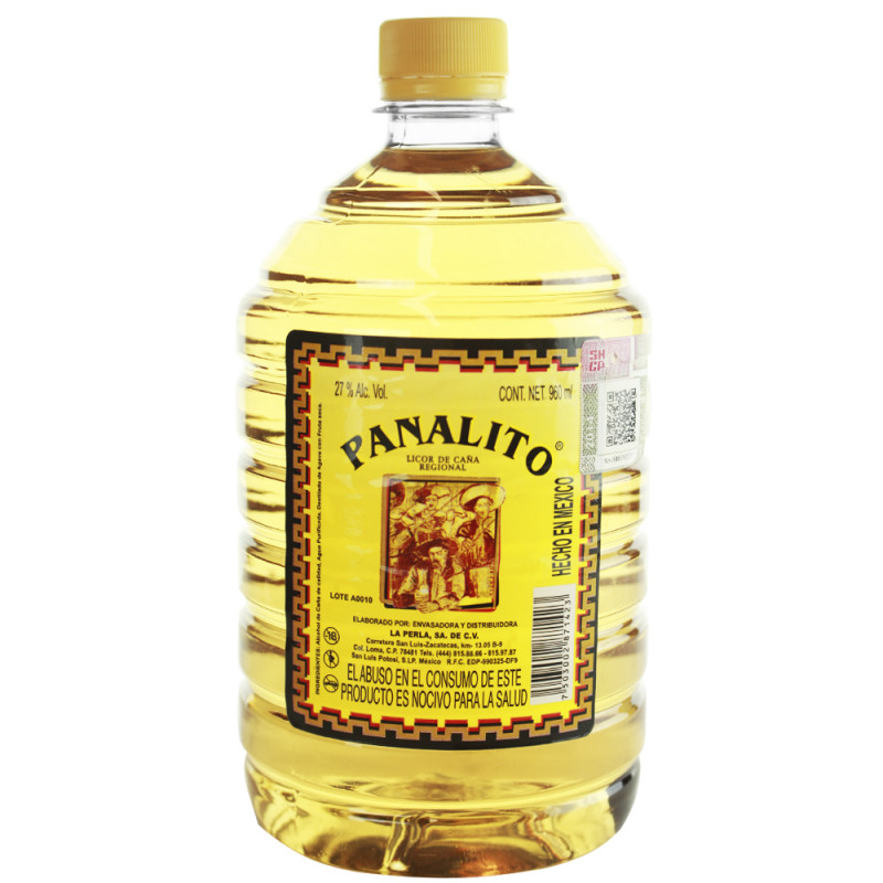 DESTILADO EL PANALITO AMBAR DE CAÑA 960 ML