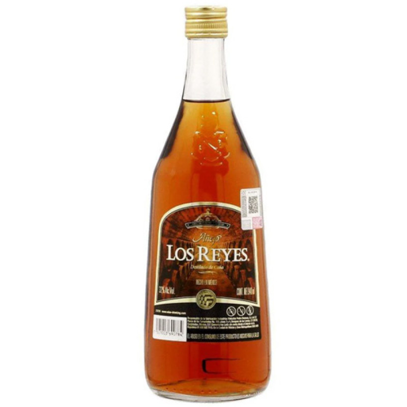 DESTILADO AÑEJO LOS REYES AMBAR DE UVA 900 ML
