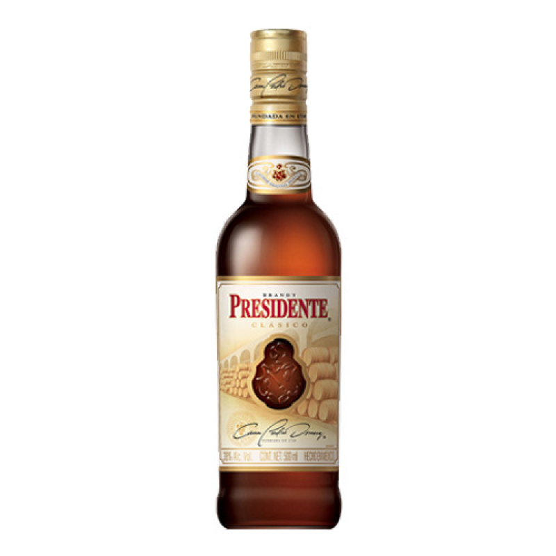 BRANDY PRESIDENTE CLASICO 500 ML