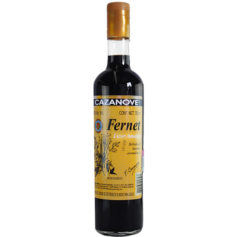LICOR  FERNET CAZANOVE HIERBAS AMARGO 750