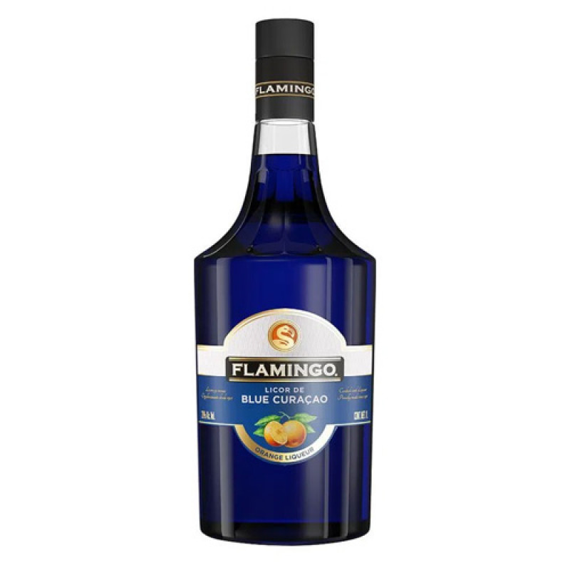 LICOR DE NARANJA  AZUL CURACAO FLAMINGO 1000 ML