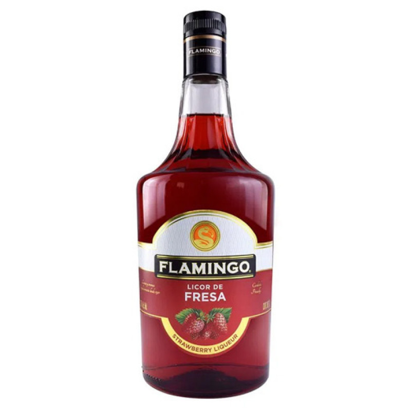 LICOR DE FRESA FLAMINGO 1000 ML