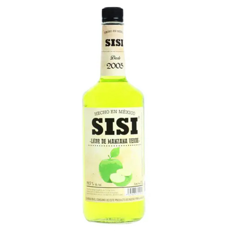 LICOR DE MANZANA VERDE SISI 1000 ML