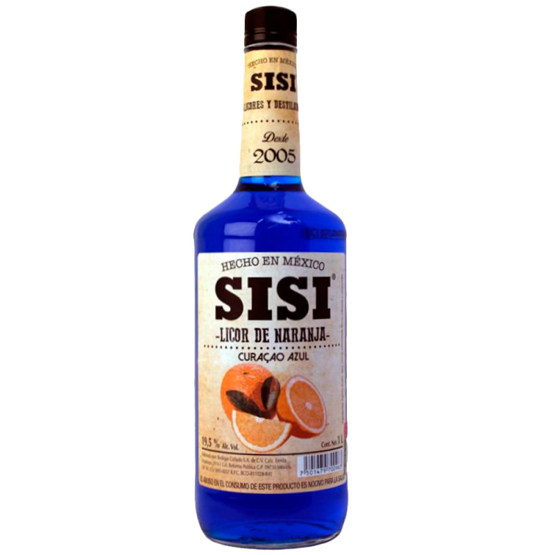 LICOR DE CURAZAO AZUL SISI 1000 ML