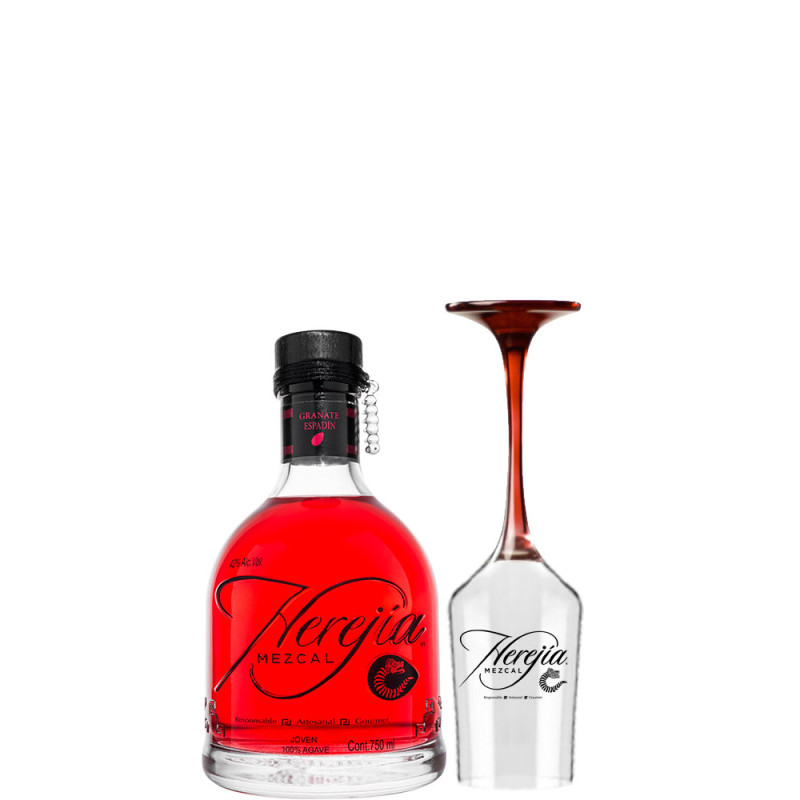 MEZCAL HEREJIA GRANATE ESPADIN 750 ML CON PROMO