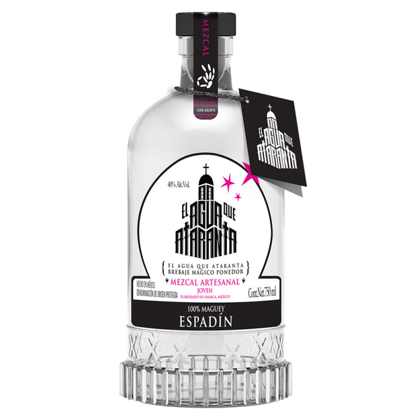 MEZCAL EL AGUA QUE ATARANTA JOVEN ESPADIN 750 ML