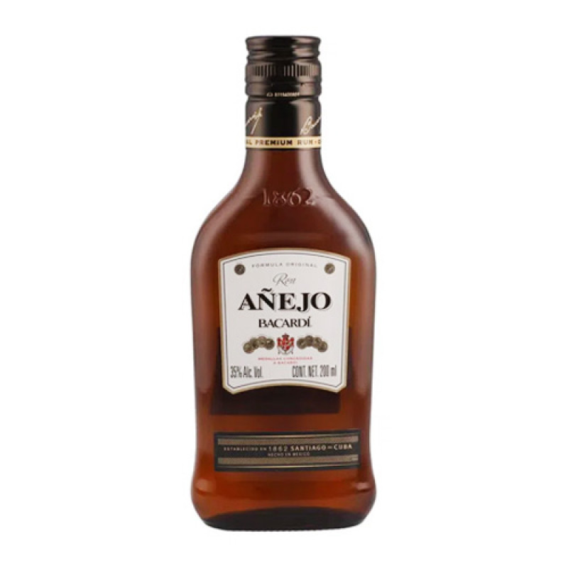 RON BACARDI AÑEJO 200 ML