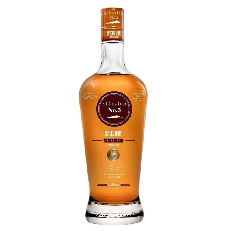 RON CLASICO No.5 PREMIUM ESPECIADO 750 ML RON CLASICO No.5 PREMIUM ESPECIADO 750 ML