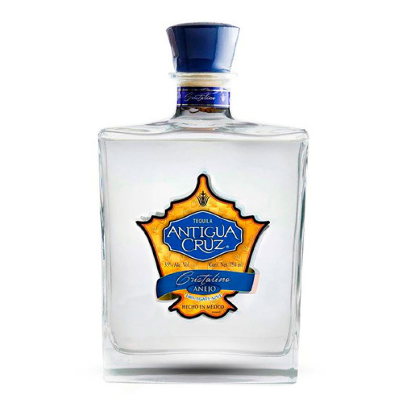 TEQUILA ANTIGUA CRUZ CRISTALINO AÑEJO 750 ML