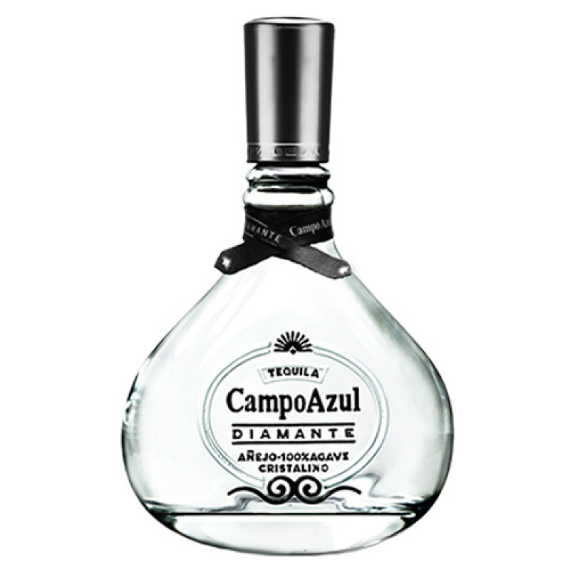 TEQUILA CAMPO AZUL DIAMANTE AÑEJO CRISTALINO 750 ML