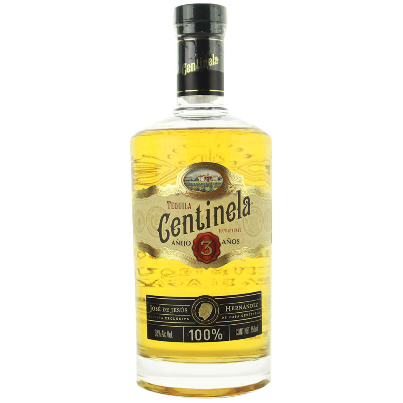 TEQUILA CENTINELA AÑEJO PREMIUM 3 AÑOS 750 ML CON ESTUCHE