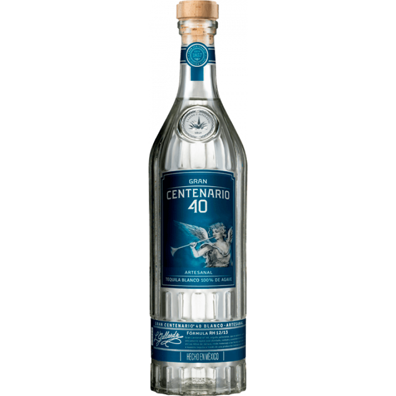 TEQUILA GRAN CENTENARIO PLATA 40 AÑEJO ARTESANAL 750 ML