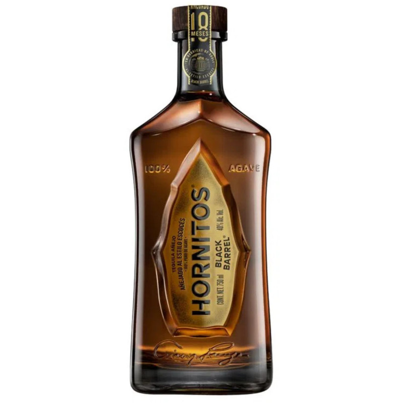 TEQUILA SAUZA HORNITOS BLACK BARREL AÑEJO 750 ML
