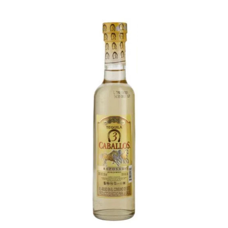 TEQUILA 3 CABALLOS JOVEN 250 ML