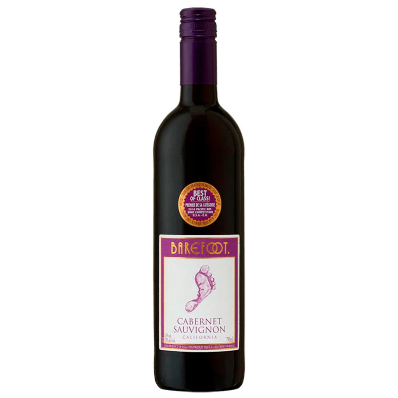 VINO ESPUMOSO TINTO BAREFOOT CABERNET SAUVIGNON 750 ML