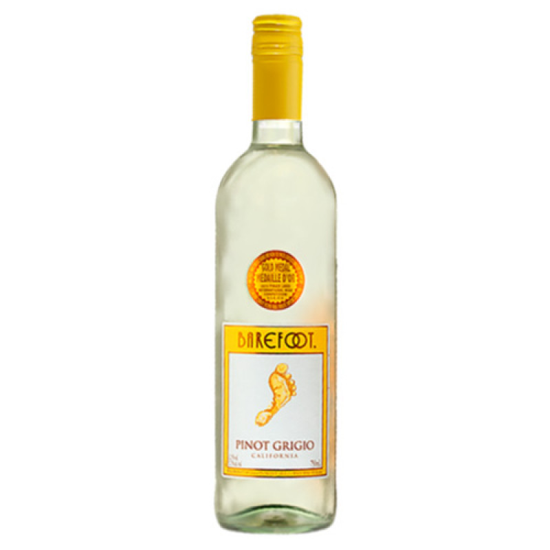 VINO BLANCO BAREFOOT PINOT GRIGIO 750 ML