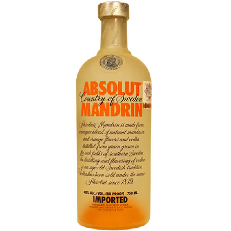 VODKA ABSOLUT MANDRIN 750 ML CON PROMO