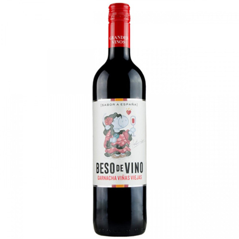 VINO TINTO BESO DE VINO GARNACHA VIÑAS VIEJAS 750 ML