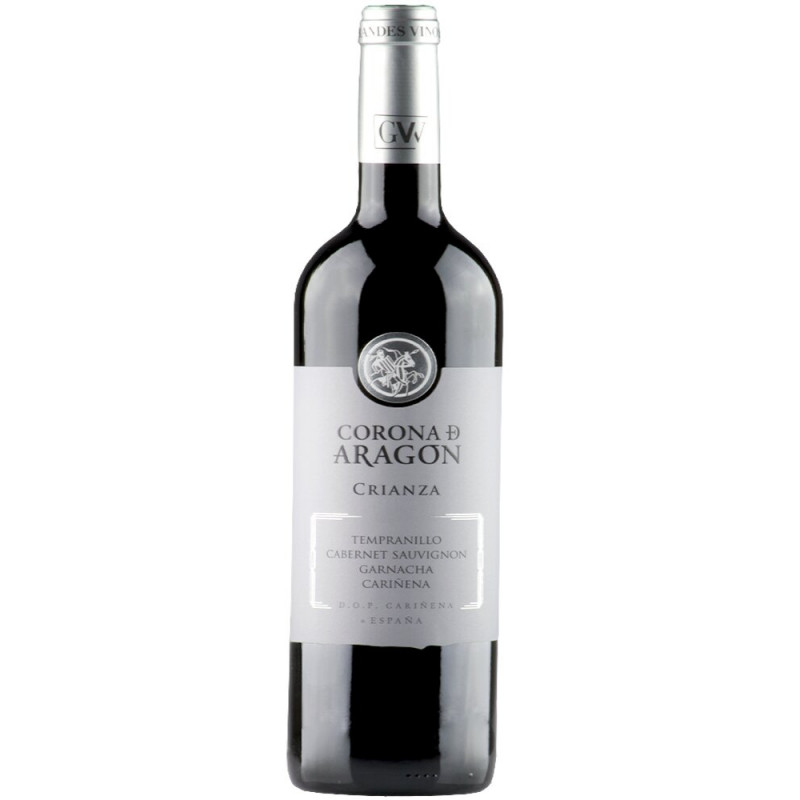 VINO TINTO CORONA DE ARAGON CRIANZA GARNACHA TEMPRANILLO 750 ML