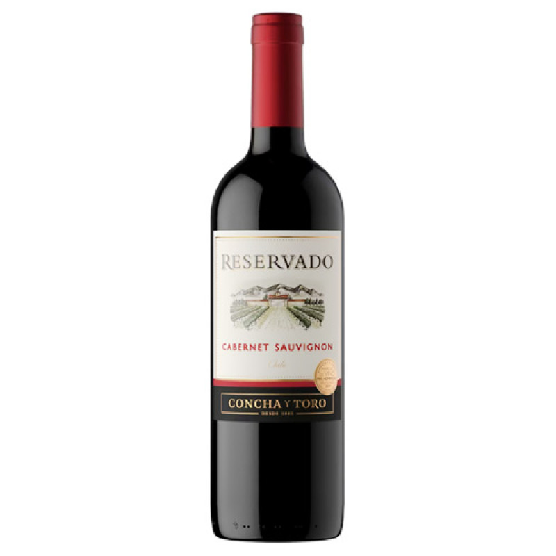 VINO TINTO CONCHA Y TORO RESERVADO CABERNET SAUVIGNON 750 ML