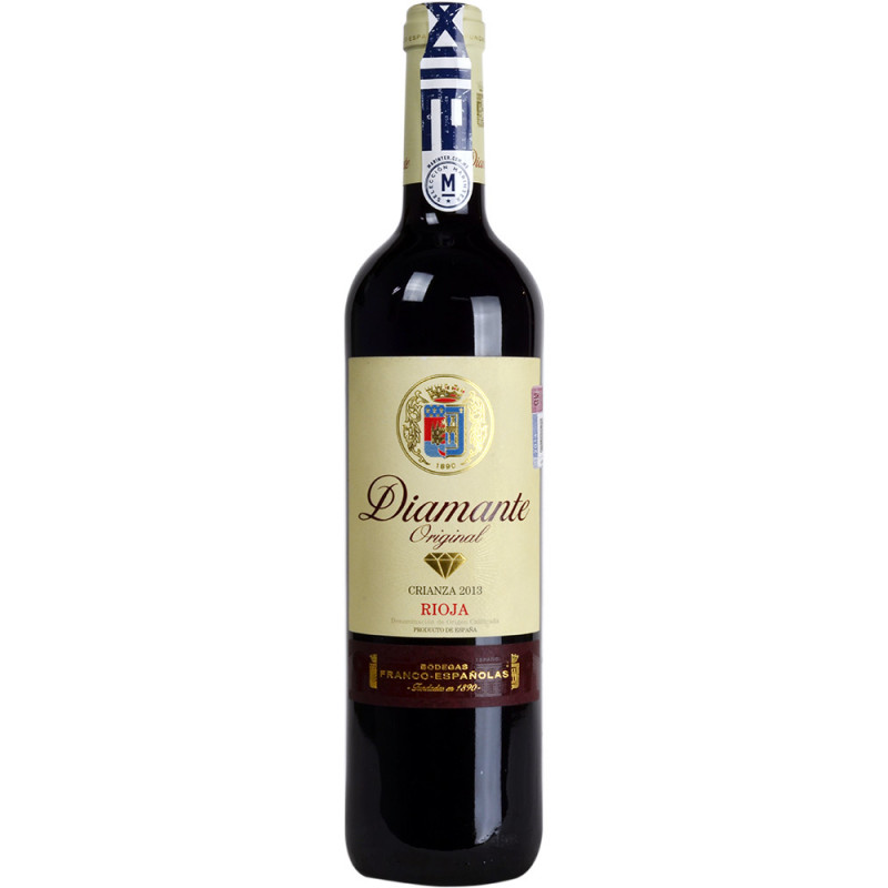 VINO TINTO DIAMANTE ORIGINAL CRIANZA RIOJA BLEND 750 ML