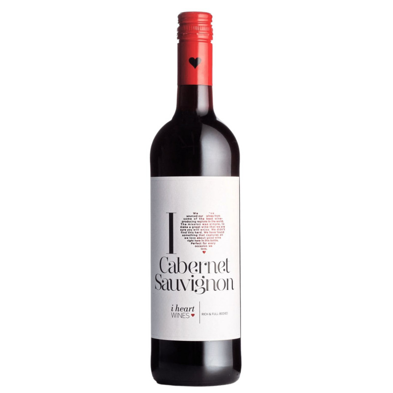 VINO TINTO I HEART CABERNET SAUVIGNON 750 ML