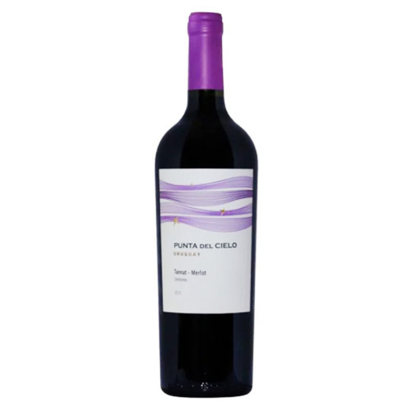VINO TINTO PUNTA DEL CIELO TANNAT MERLOT 750 ML