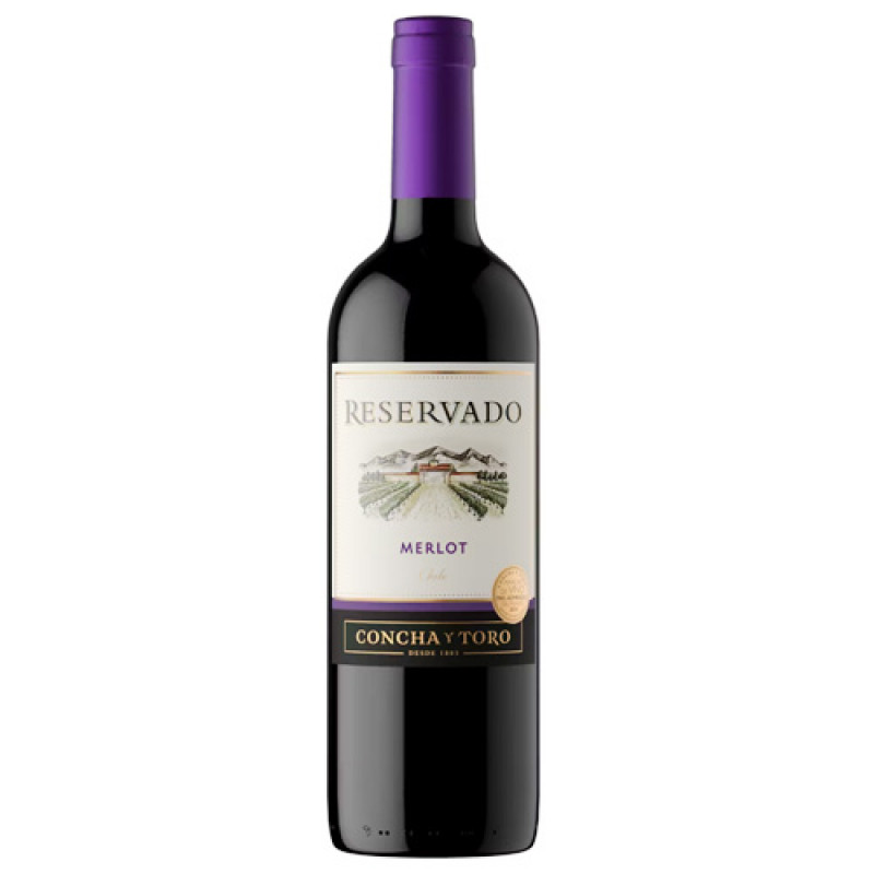 VINO TINTO CONCHA Y TORO RESERVADO MERLOT 750 ML