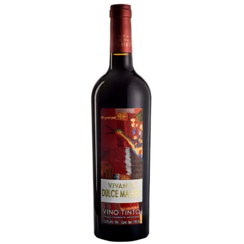 VINO TINTO VIVANTE DULCE MALBEC 750 ML