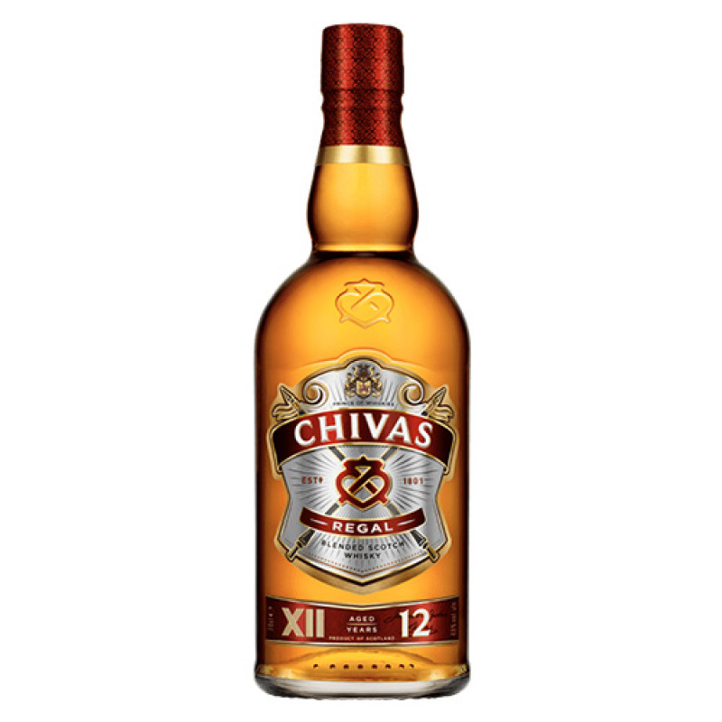 WHISKY CHIVAS REGAL 12 AÑOS 750 ML
