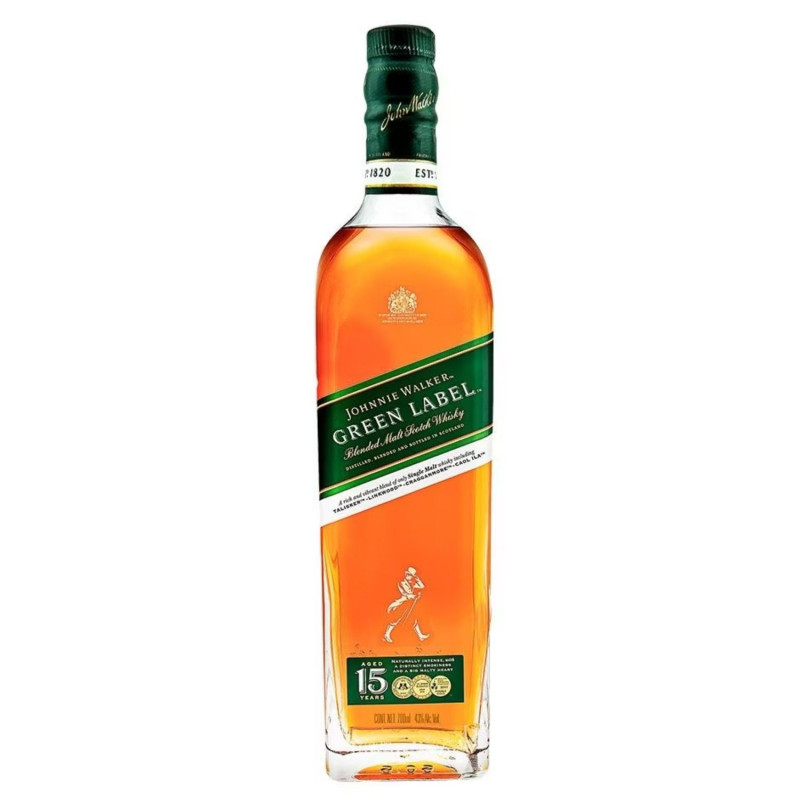 WHISKY JOHNNIE WALKER GREEN LABEL SINGLE MALT 700 ML