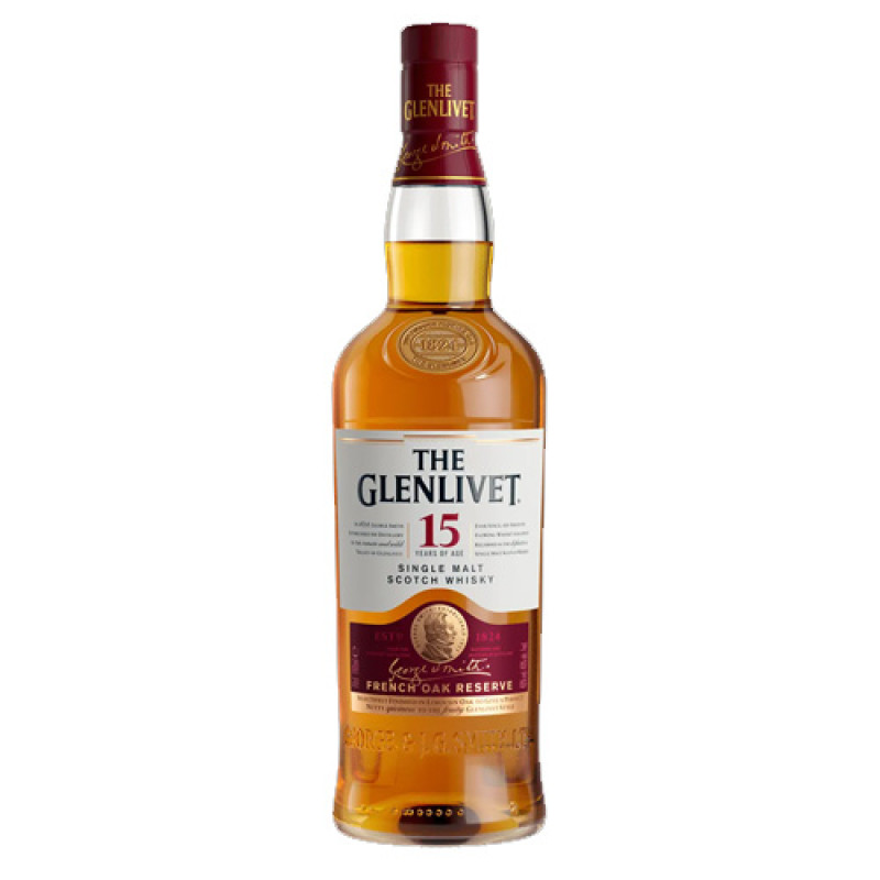 WHISKY THE GLENLIVET 15 AÐOS 750 ML